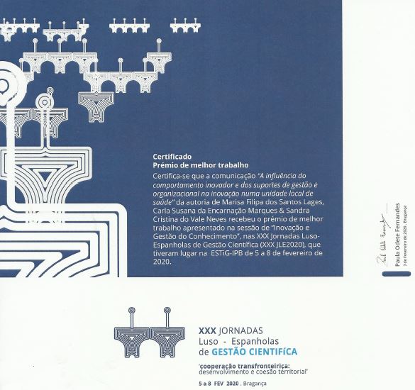 Trabalho desenvolvido por investigadoras do CETRAD recebe prémio nas XXX Jornadas Luso-Espanholas de Gestão Científica