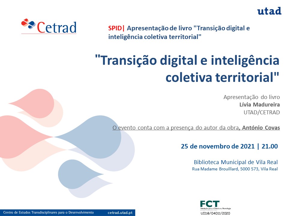 SPID| Apresentação de livro "Transição digital e inteligência coletiva territorial"